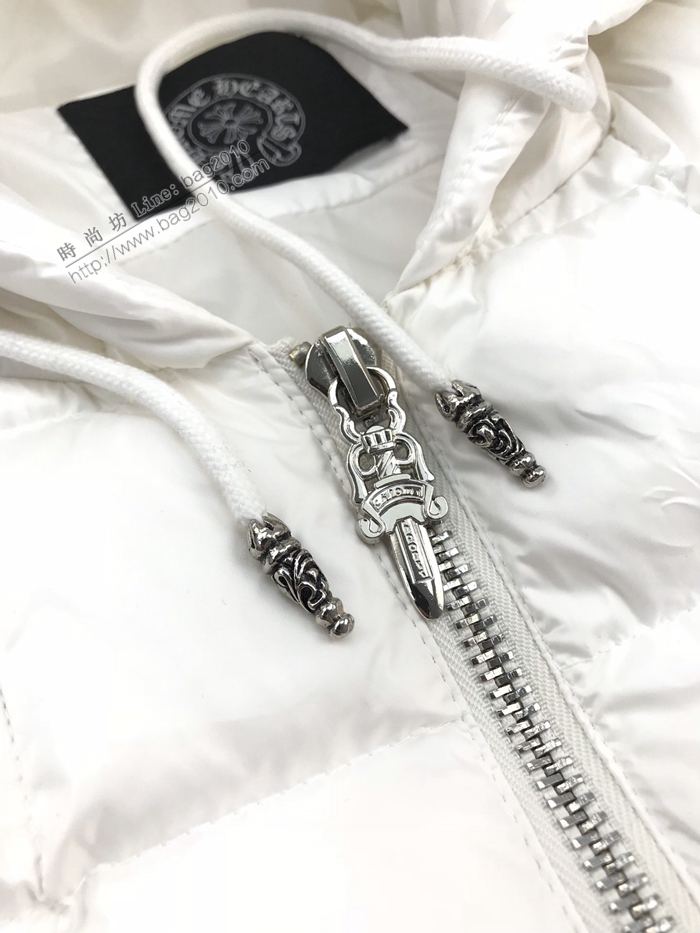 Chrome Hearts男裝 克羅心秋冬新款方格連帽羽絨服  ydi3079